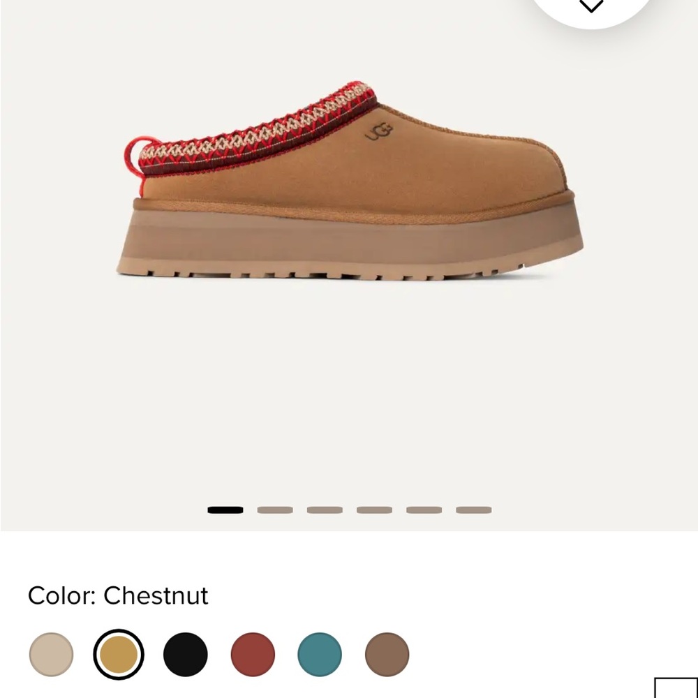 Ugg Tazz chestnut boots size 7.